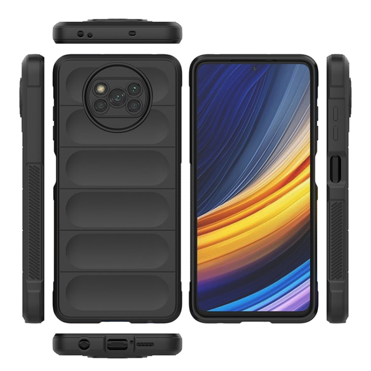 For Xiaomi Poco X3 NFC Magic Shield TPU + Flannel Phone Case(Purple) by buy2fix