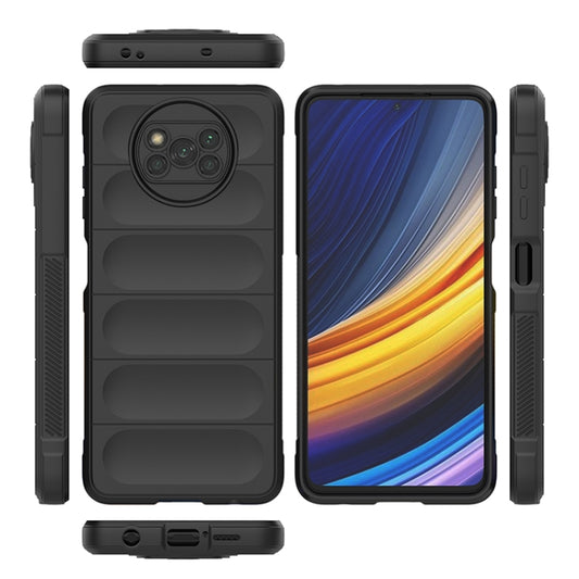 For Xiaomi Poco X3 NFC Magic Shield TPU + Flannel Phone Case(Dark Green) by buy2fix