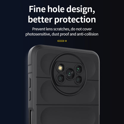 For Xiaomi Poco X3 NFC Magic Shield TPU + Flannel Phone Case(Grey) by buy2fix