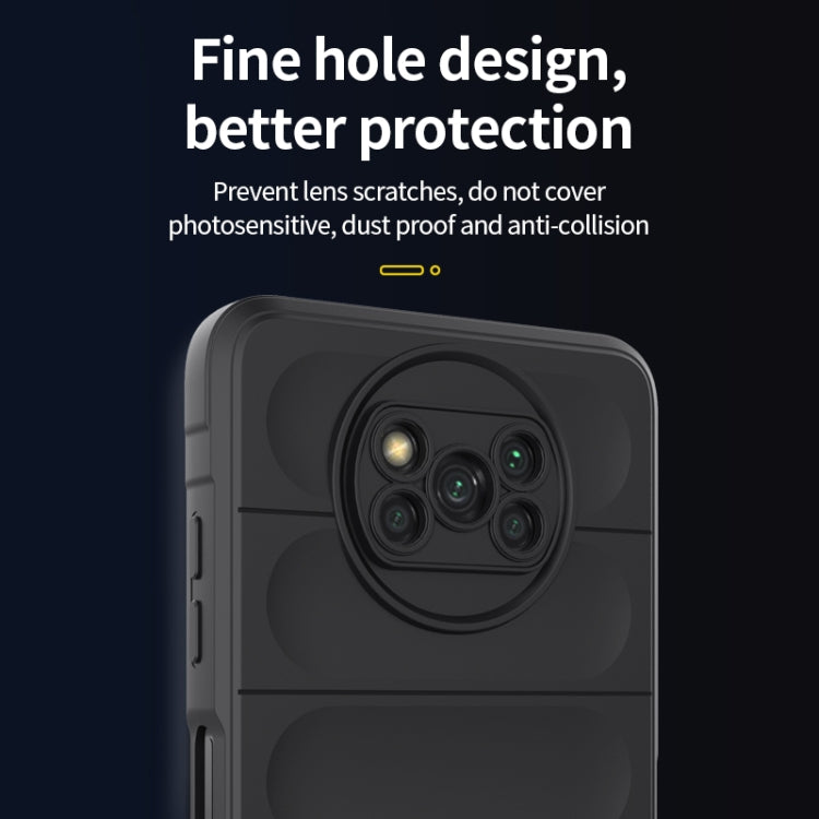 For Xiaomi Poco X3 NFC Magic Shield TPU + Flannel Phone Case(Purple) by buy2fix