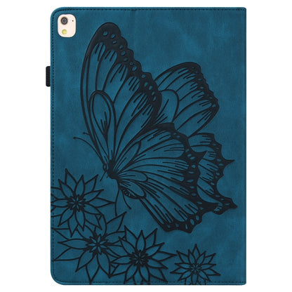 For iPad 10.2 2020 / Air 2019 Big Butterfly Embossed Smart Leather Tablet Case(Blue) - iPad 10.2 Cases by buy2fix | Online Shopping UK | buy2fix