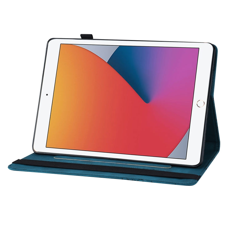 For iPad 10.2 2020 / Air 2019 Big Butterfly Embossed Smart Leather Tablet Case(Blue) - iPad 10.2 Cases by buy2fix | Online Shopping UK | buy2fix