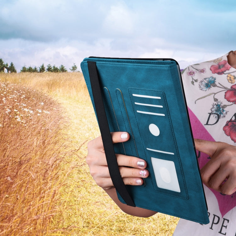 For iPad 10.2 2020 / Air 2019 Big Butterfly Embossed Smart Leather Tablet Case(Blue) - iPad 10.2 Cases by buy2fix | Online Shopping UK | buy2fix