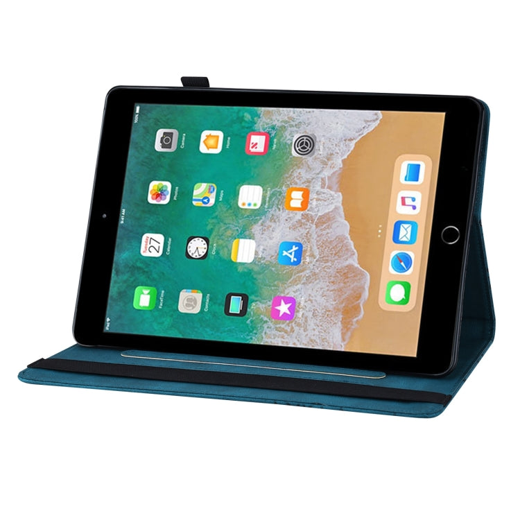 Big Butterfly Embossed Smart Leather Tablet Case For iPad Air 2 / 9.7 2018&2017(Blue) - iPad 9.7 (2018) & (2017) Cases by buy2fix | Online Shopping UK | buy2fix