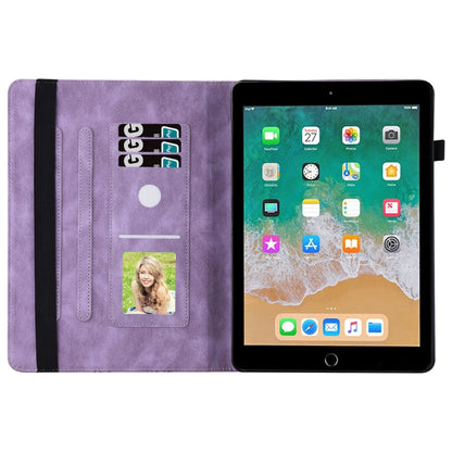 Big Butterfly Embossed Smart Leather Tablet Case For iPad Air 2 / 9.7 2018&2017(Purple) - iPad 9.7 (2018) & (2017) Cases by buy2fix | Online Shopping UK | buy2fix