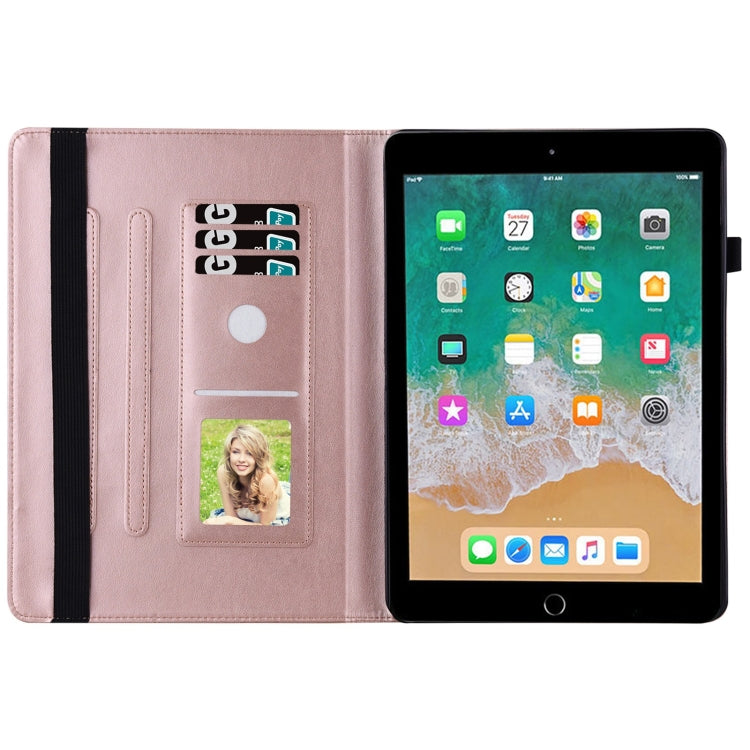 Big Butterfly Embossed Smart Leather Tablet Case For iPad Air 2 / 9.7 2018&2017(Rose Gold) - iPad 9.7 (2018) & (2017) Cases by buy2fix | Online Shopping UK | buy2fix