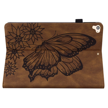 Big Butterfly Embossed Smart Leather Tablet Case For iPad Air 2 / 9.7 2018&2017(Brown) - iPad 9.7 (2018) & (2017) Cases by buy2fix | Online Shopping UK | buy2fix