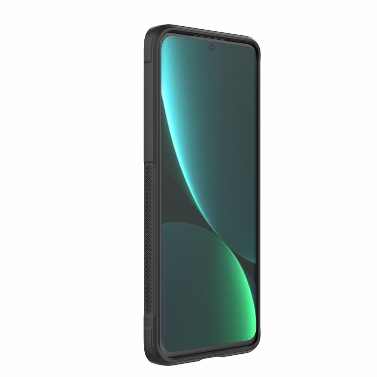 For Xiaomi 12 Pro Magic Shield TPU + Flannel Phone Case(Black) by buy2fix