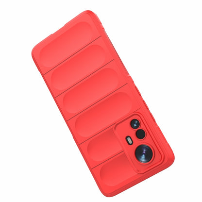 For Xiaomi 12 Pro Magic Shield TPU + Flannel Phone Case(Red) by buy2fix