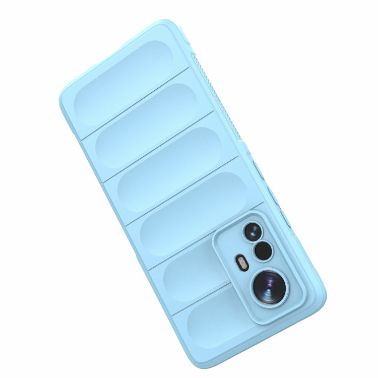 For Xiaomi 12 Pro Magic Shield TPU + Flannel Phone Case(Light Blue) - Xiaomi Cases by buy2fix | Online Shopping UK | buy2fix