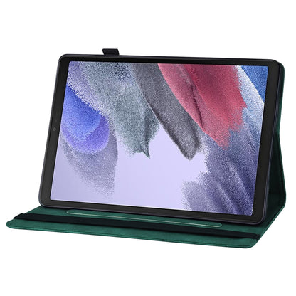 For Samsung Galaxy Tab A7 Lite T220/T225 Big Butterfly Embossed Leather Tablet Case(Green) by buy2fix