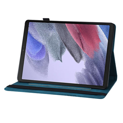 For Samsung Galaxy Tab A7 Lite T220/T225 Big Butterfly Embossed Leather Tablet Case(Blue) by buy2fix