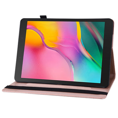 For Samsung Galaxy Tab A 8.0 2019 T290/T295 Big Butterfly Embossed Leather Tablet Case(Rose Gold) by buy2fix