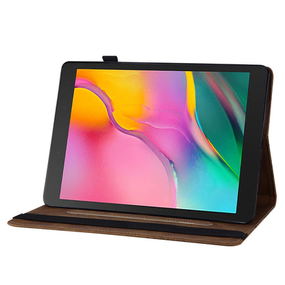 For Samsung Galaxy Tab A 8.0 2019 T290/T295 Big Butterfly Embossed Leather Tablet Case(Brown) by buy2fix