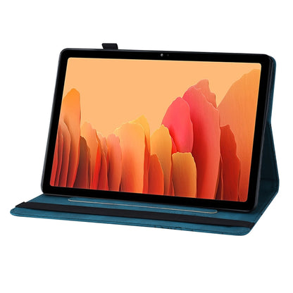 For Samsung Galaxy Tab S5e T720/T725 Big Butterfly Embossed Leather Tablet Case(Blue) by buy2fix