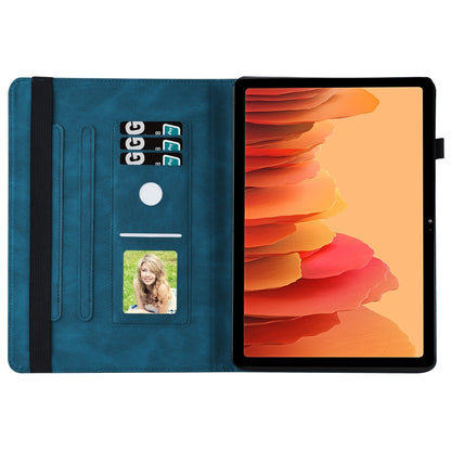 For Samsung Galaxy Tab S5e T720/T725 Big Butterfly Embossed Leather Tablet Case(Blue) by buy2fix