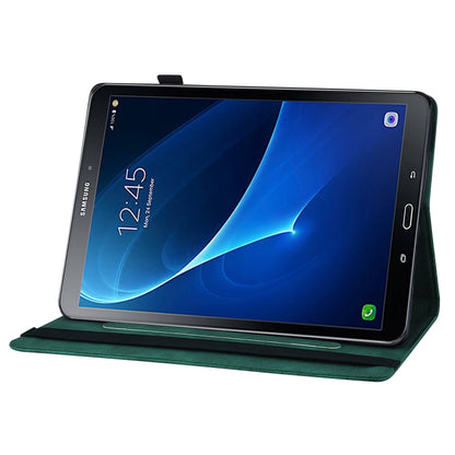 For Samsung Galaxy Tab A 10.1 2016 T580/T585 Big Butterfly Embossed Leather Tablet Case(Green) by buy2fix