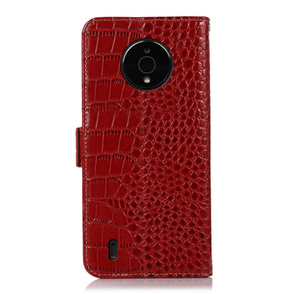 For Nokia C200 Crocodile Top Layer Cowhide Leather Phone Case(Red) - Nokia Cases by buy2fix | Online Shopping UK | buy2fix