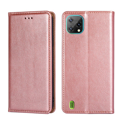 For Blackview A55 Pure Color Magnetic Leather Phone Case(Rose Gold) - More Brand by buy2fix | Online Shopping UK | buy2fix