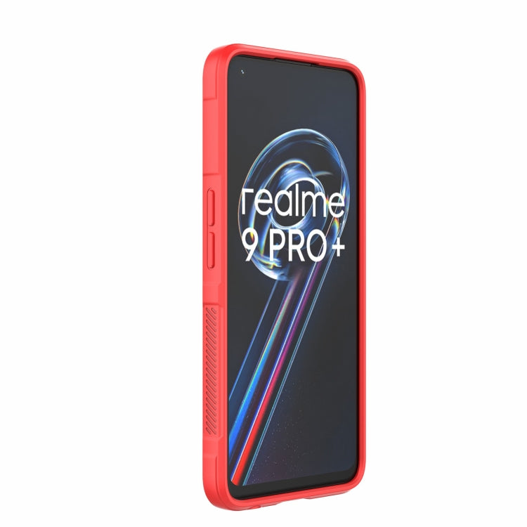 For OPPO Realme 9 Pro+ Magic Shield TPU + Flannel Phone Case(White) - Realme Cases by buy2fix | Online Shopping UK | buy2fix