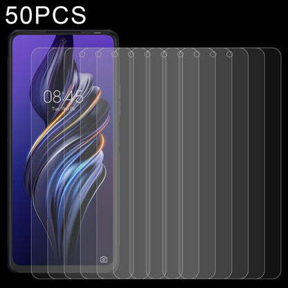 50 PCS 0.26mm 9H 2.5D Tempered Glass Film For Tecno Pova 3 - Tecno Tempered Glass by buy2fix | Online Shopping UK | buy2fix