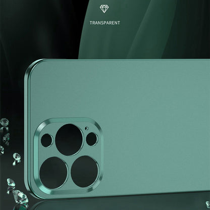 For iPhone 12 Pro Max Electroplating Frosted Frameless Phone Case(Green) - iPhone 12 Pro Max Cases by buy2fix | Online Shopping UK | buy2fix