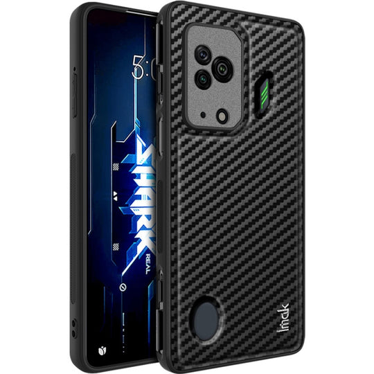 For Xiaomi Black Shark 5 IMAK LX-6 Series Carbon Fiber Pattern Shockproof Phone Case(Black)