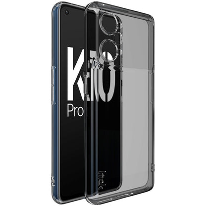 For OPPO K10 Pro 5G imak UX-5 Series Transparent Shockproof TPU Phone Case(Transparent Black) - OPPO Cases by imak | Online Shopping UK | buy2fix