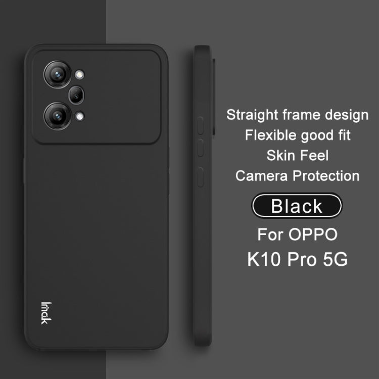 For OPPO K10 Pro 5G IMAK UC-4 Series Straight Edge TPU Phone Case(Black) - OPPO Cases by imak | Online Shopping UK | buy2fix