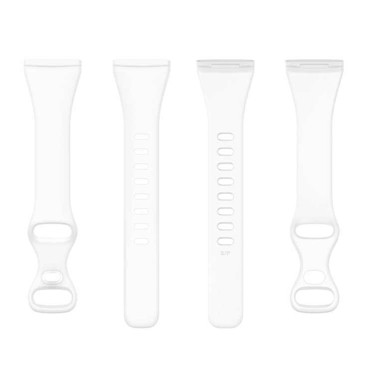 For Fitbit Versa 4 / Versa 3 / Sense Universal TPU Watch Band, Size:S(White) - Watch Bands by buy2fix | Online Shopping UK | buy2fix