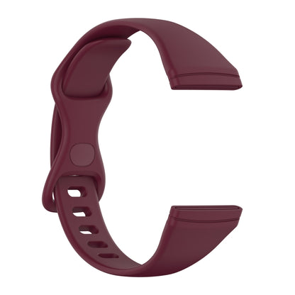 For Fitbit Versa 4 / Versa 3 / Sense Universal TPU Watch Band, Size:S(Wine Red) - Watch Bands by buy2fix | Online Shopping UK | buy2fix