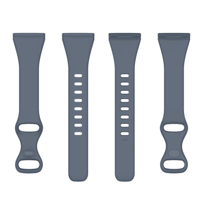 For Fitbit Versa 4 / Versa 3 / Sense Universal TPU Watch Band, Size:S(Blue Grey) - Watch Bands by buy2fix | Online Shopping UK | buy2fix