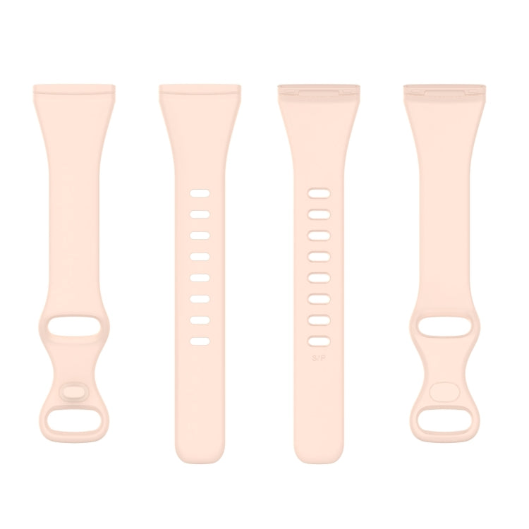 For Fitbit Versa 4 / Versa 3 / Sense Universal TPU Watch Band, Size:S(Sand Pink) - Watch Bands by buy2fix | Online Shopping UK | buy2fix