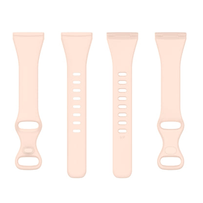 For Fitbit Versa 4 / Versa 3 / Sense Universal TPU Watch Band, Size:S(Sand Pink) - Watch Bands by buy2fix | Online Shopping UK | buy2fix