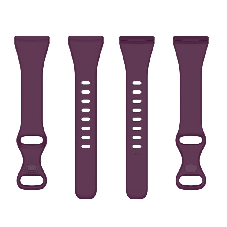 For Fitbit Versa 4 / Versa 3 / Sense Universal TPU Watch Band, Size:S(Dark Purple) - Watch Bands by buy2fix | Online Shopping UK | buy2fix