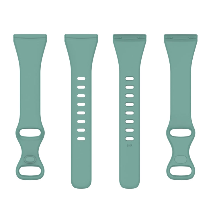 For Fitbit Versa 4 / Versa 3 / Sense Universal TPU Watch Band, Size:S(Pine Needle Green) - Watch Bands by buy2fix | Online Shopping UK | buy2fix