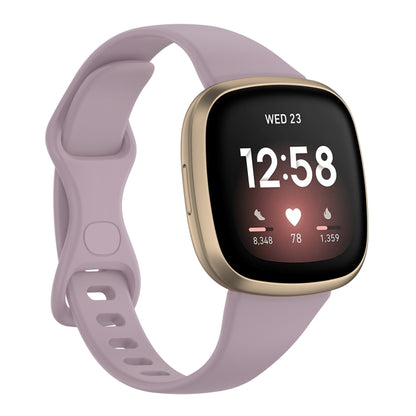 For Fitbit Versa 4 / Versa 3 / Sense Universal TPU Watch Band, Size:S(Lavender) - Watch Bands by buy2fix | Online Shopping UK | buy2fix
