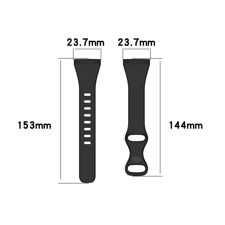 For Fitbit Versa 4 / Versa 3 / Sense Universal TPU Watch Band, Size:S(Rock Grey) - Watch Bands by buy2fix | Online Shopping UK | buy2fix