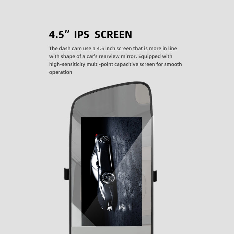 Anytek A5+ 4.5 inch FHD 1920x1080P Car Front & Rearview Mirror DVR Camera by Anytek