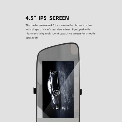 Anytek A5+ 4.5 inch FHD 1920x1080P Car Front & Rearview Mirror DVR Camera by Anytek