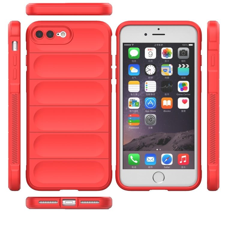 Magic Shield TPU + Flannel Phone Case For iPhone 8 Plus / 7 Plus(Red) by buy2fix