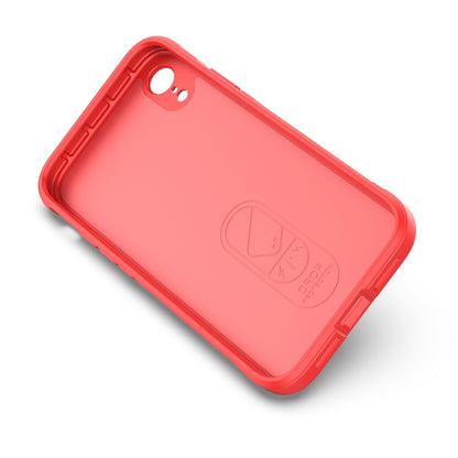 For iPhone XR Magic Shield TPU + Flannel Phone Case(Red) by buy2fix