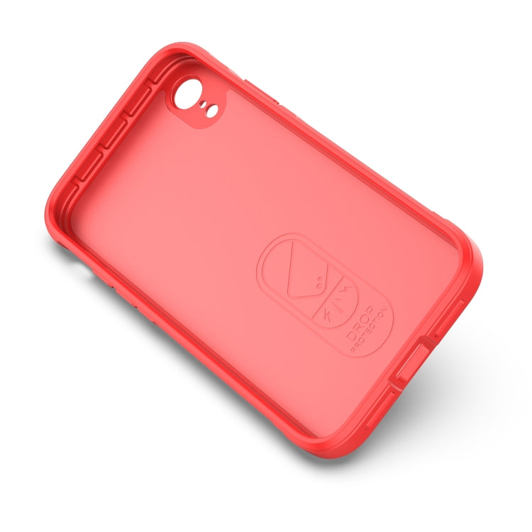 For iPhone XR Magic Shield TPU + Flannel Phone Case(Light Blue) by buy2fix