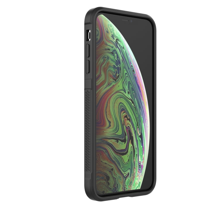 For iPhone XS Max Magic Shield TPU + Flannel Phone Case(White) by buy2fix