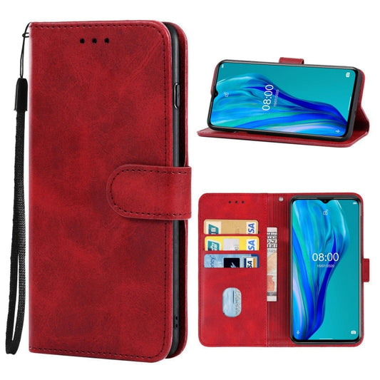 For Ulefone Note 12 Leather Phone Case(Red) - Ulefone Cases by buy2fix | Online Shopping UK | buy2fix