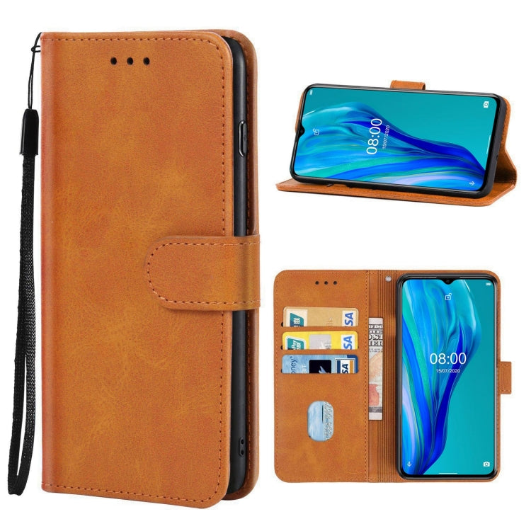 For Ulefone Note 12 Leather Phone Case(Brown) - Ulefone Cases by buy2fix | Online Shopping UK | buy2fix