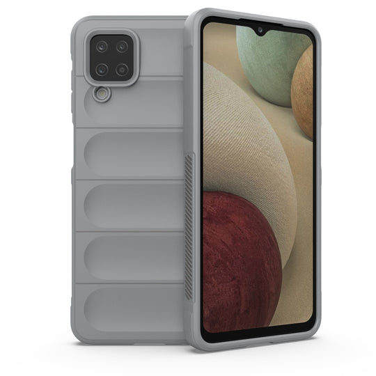 For Samsung Galaxy A12 4G/A12 5G Magic Shield TPU + Flannel Phone Case(Grey)