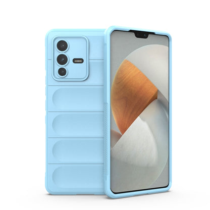 For vivo S12 Pro Magic Shield TPU + Flannel Phone Case(Light Blue) - vivo Cases by buy2fix | Online Shopping UK | buy2fix