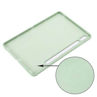 For Samsung Galaxy Tab S8 / S7 Pure Color Liquid Silicone Shockproof Tablet Case(Green) by buy2fix