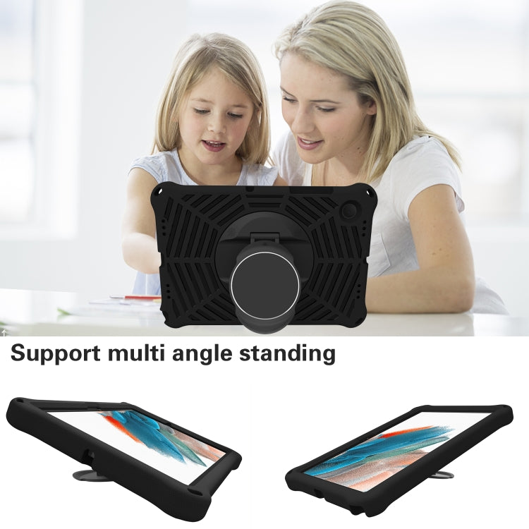 For Samsung Galaxy Tab A8 10.5 2021 Spider King EVA Protective Case with Adjustable Shoulder Strap & Holder(Black) - Other Galaxy Tab PC by buy2fix | Online Shopping UK | buy2fix